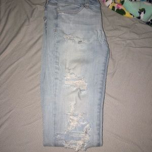 American Eagle ripped skinny jeans